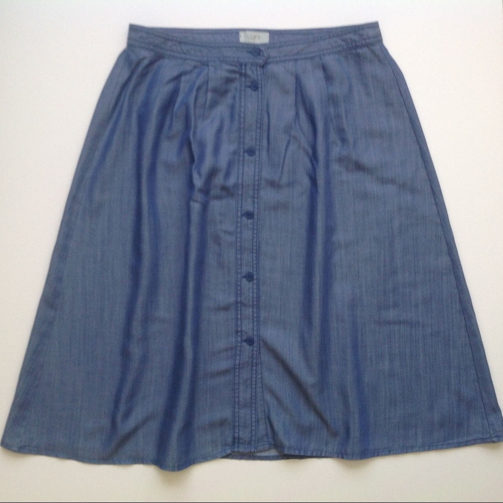 Anne Taylor Loft Denim Skirt NWT